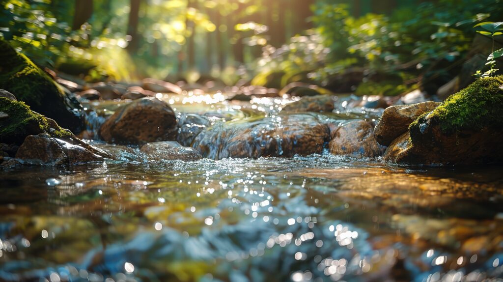 Courant de l'eau Rock Water